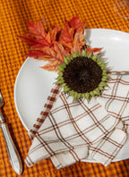 MAYFAIR PLAID - Nutmeg Napkins