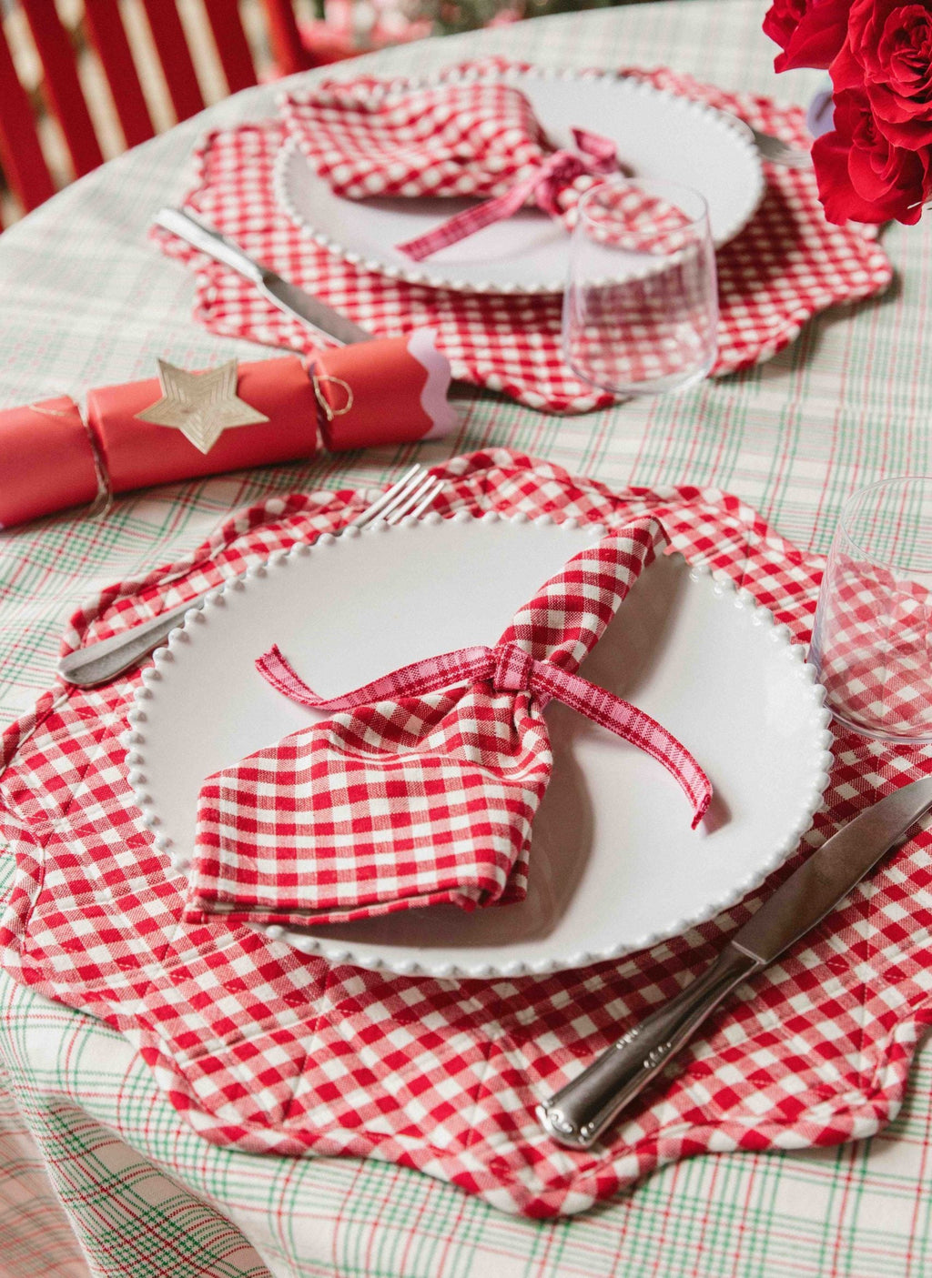 MINI GINGHAM - Red Napkins