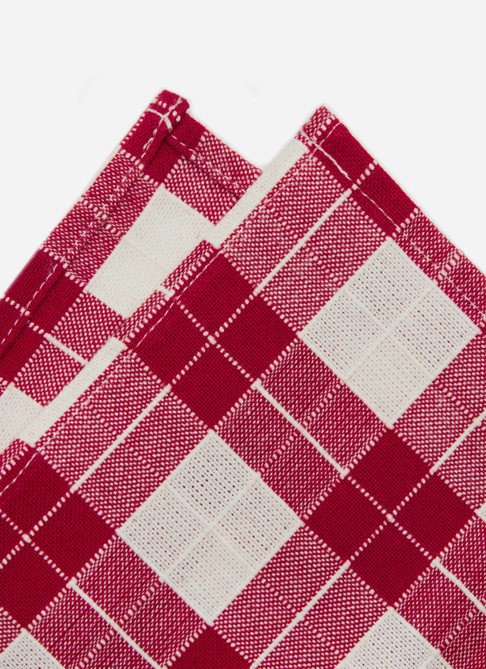 ANNABELLE PLAID - Red Napkins