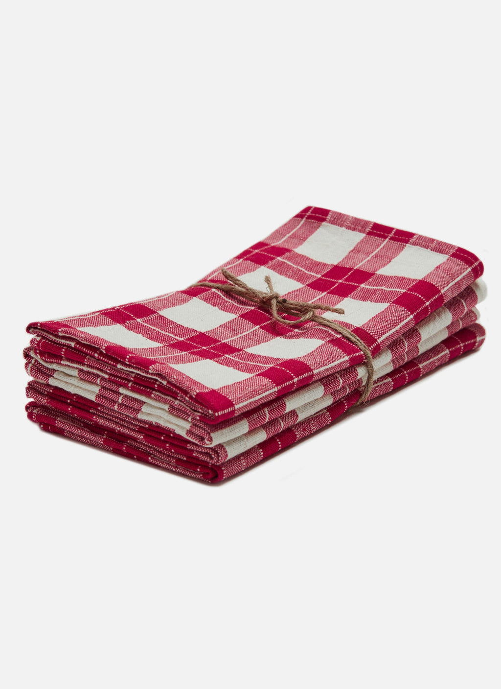 ANNABELLE PLAID - Red Napkins
