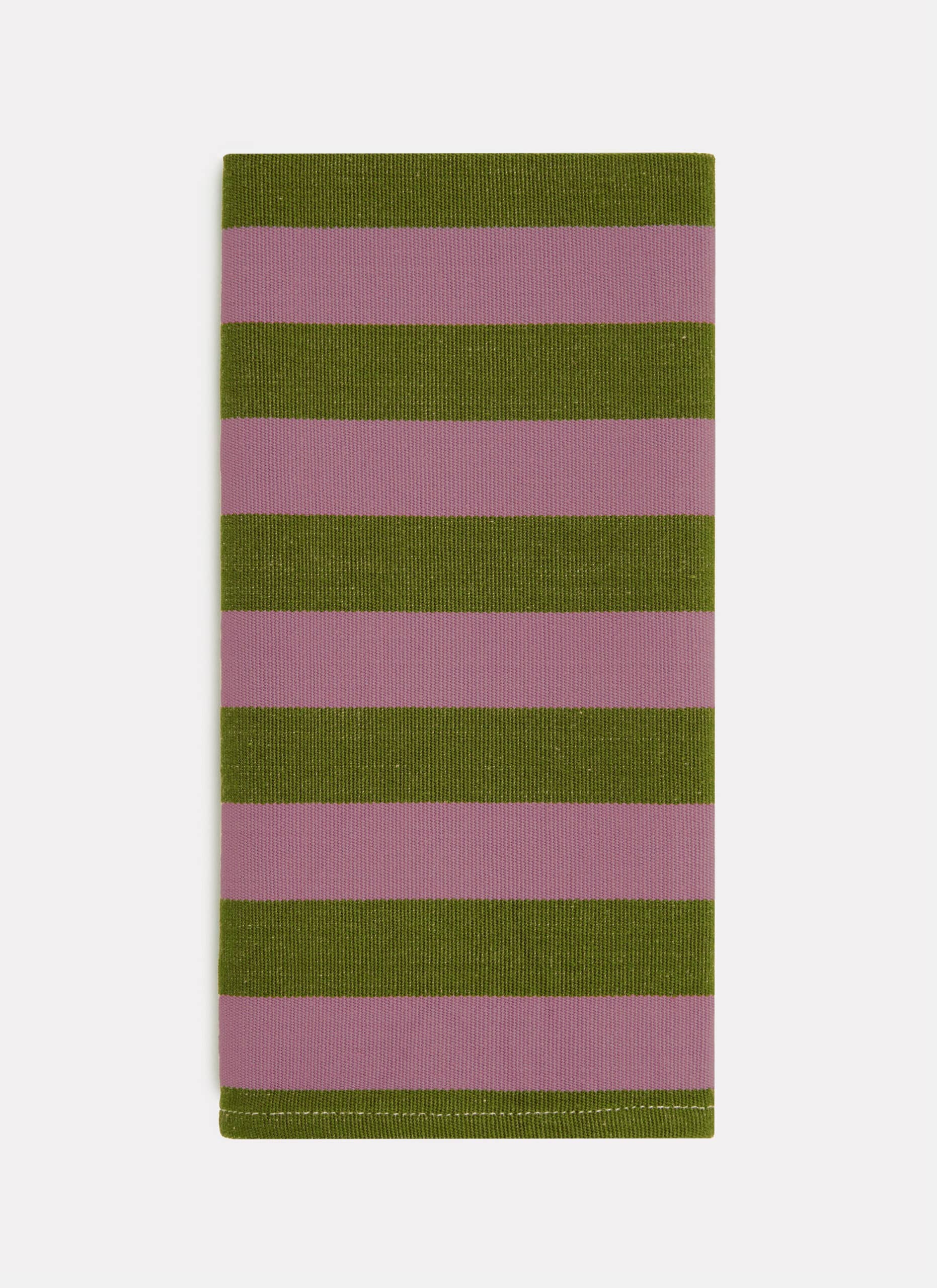 HTH x Domino MEDIUM STRIPE - Lilac & Moss Napkins