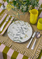 HTH x Domino MEDIUM STRIPE - Oat & Moss Napkins