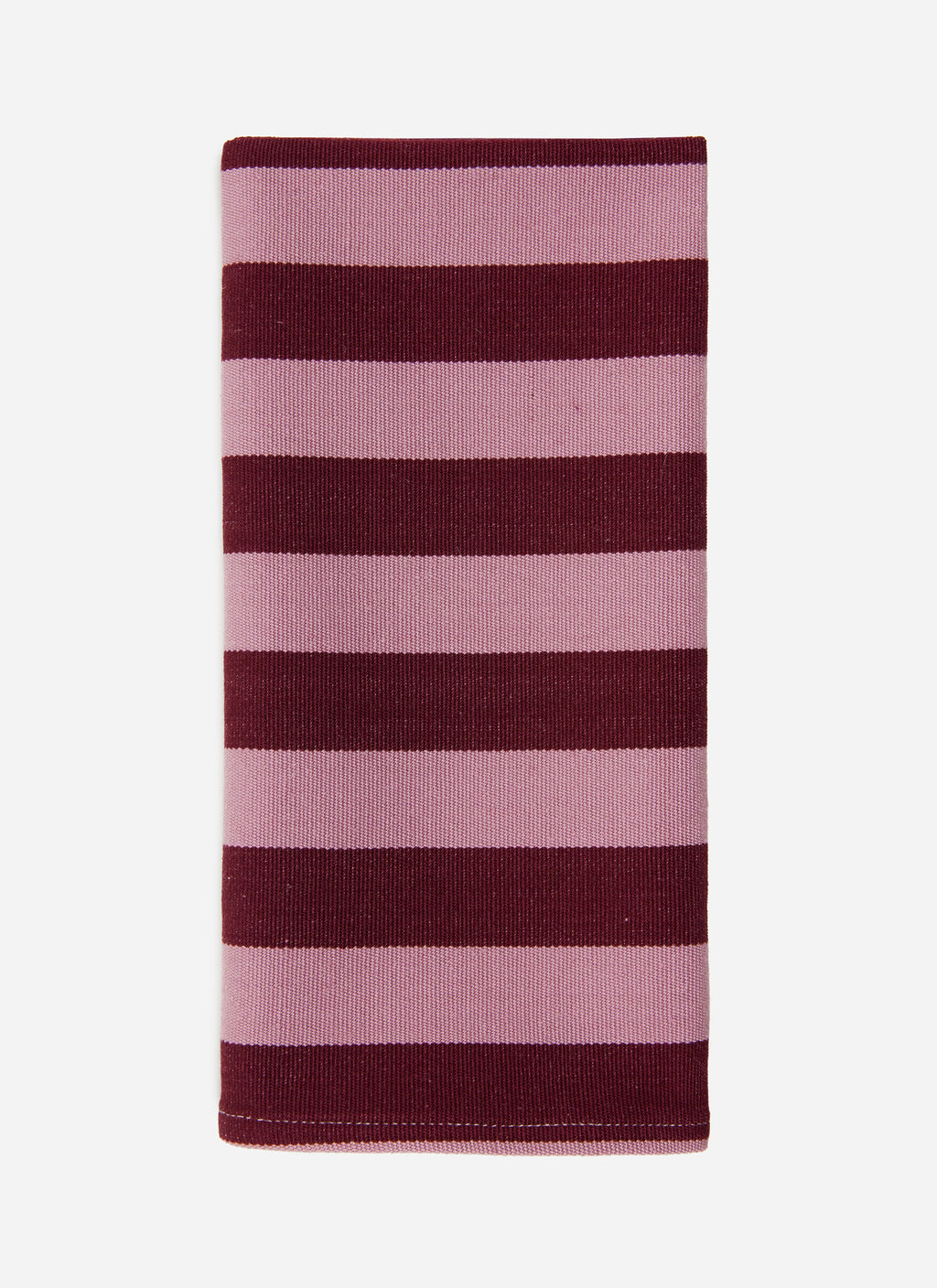 HTH x Domino MEDIUM STRIPE - Lilac & Pomegranate Napkins