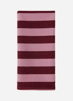 HTH x Domino MEDIUM STRIPE - Lilac & Pomegranate Napkins