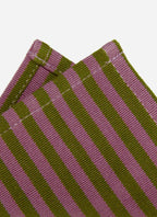 HTH x Domino MINI STRIPE - Lilac & Moss Cocktail Napkins