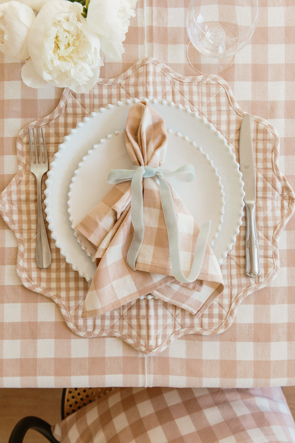 GINGHAM - Blush Napkins