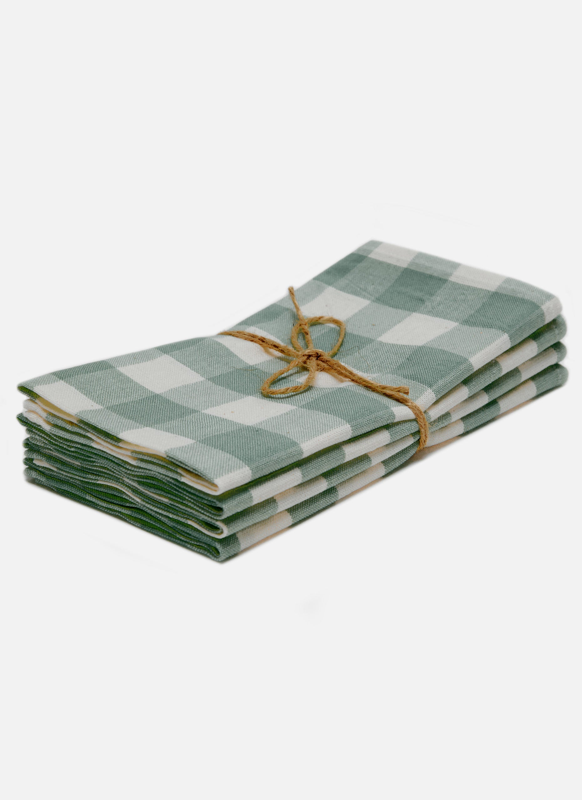 GINGHAM - Sage Napkins