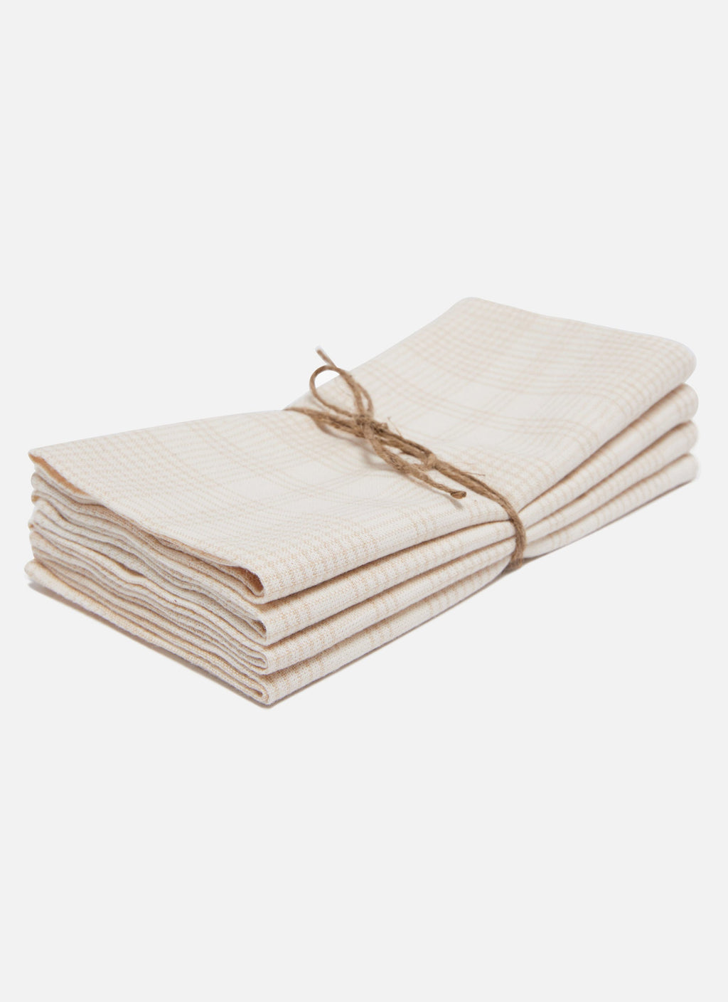 MARIANNE PLAID - Cream Napkins