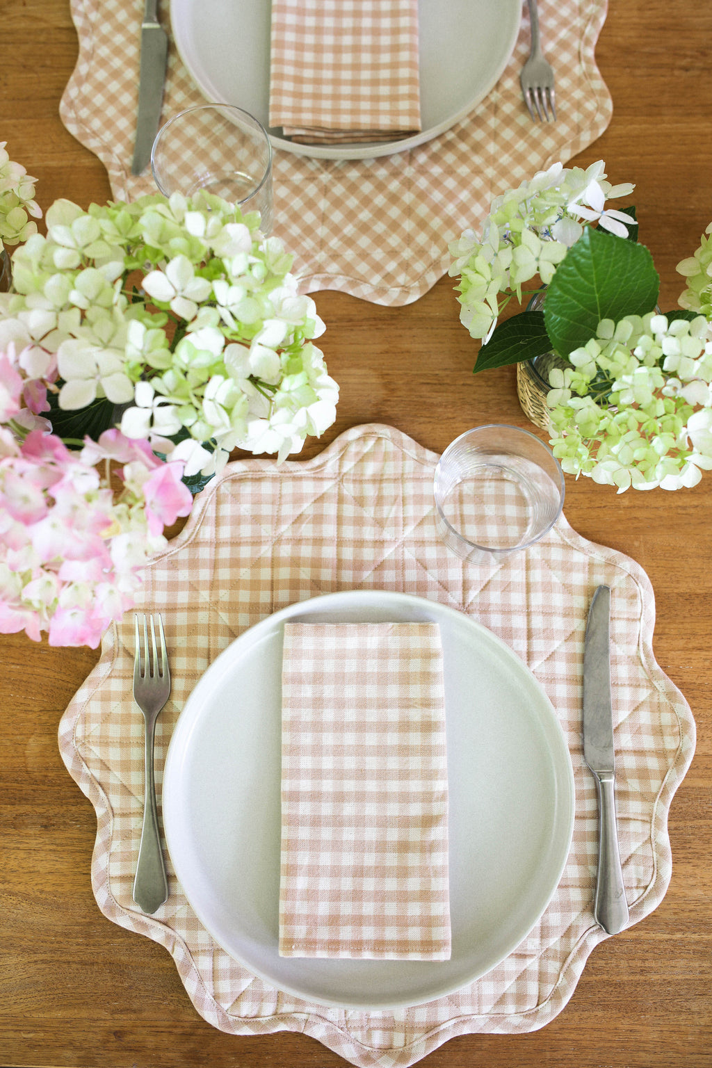 MINI GINGHAM - Blush Napkins