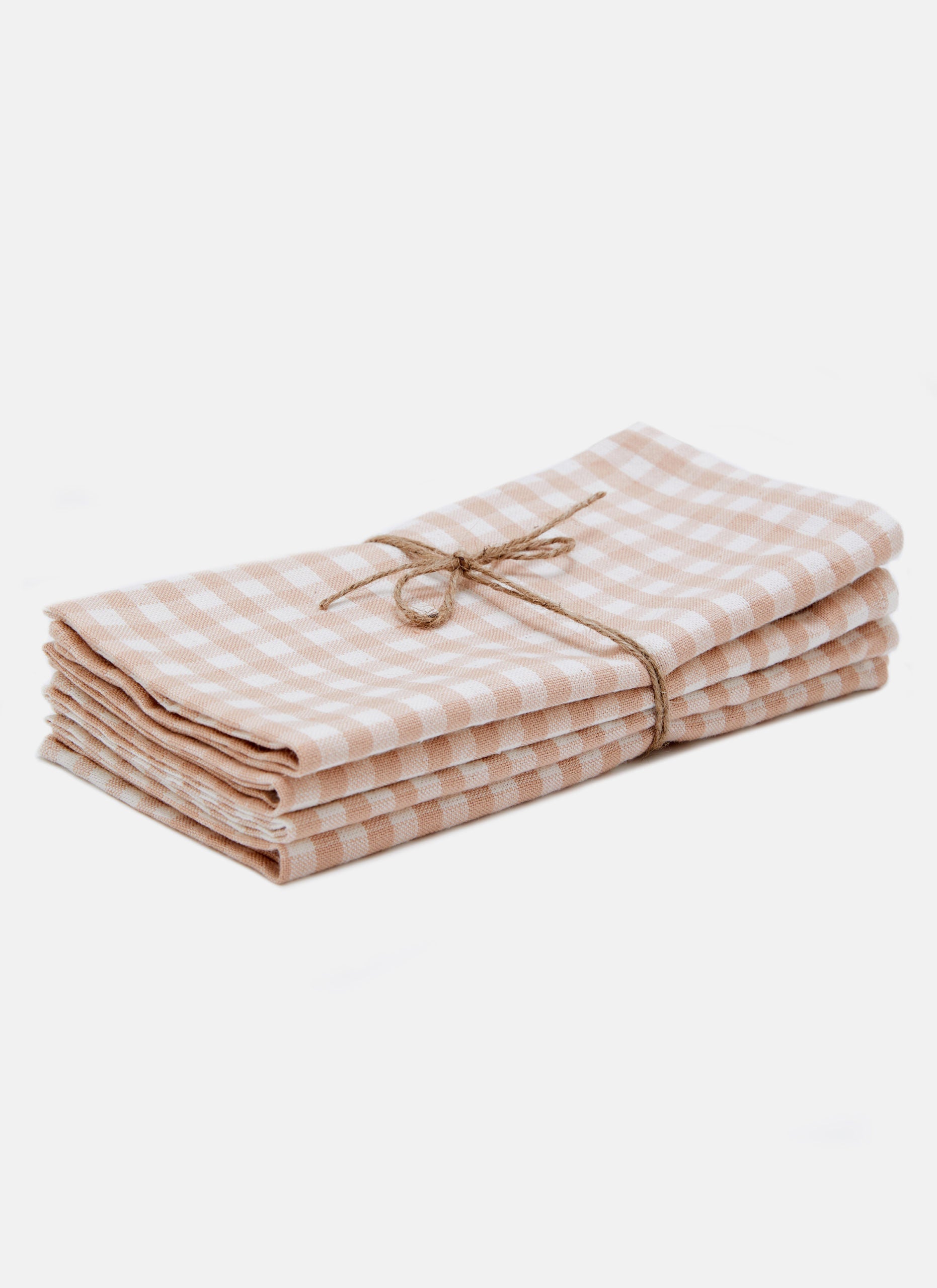 MINI GINGHAM - Blush Napkins