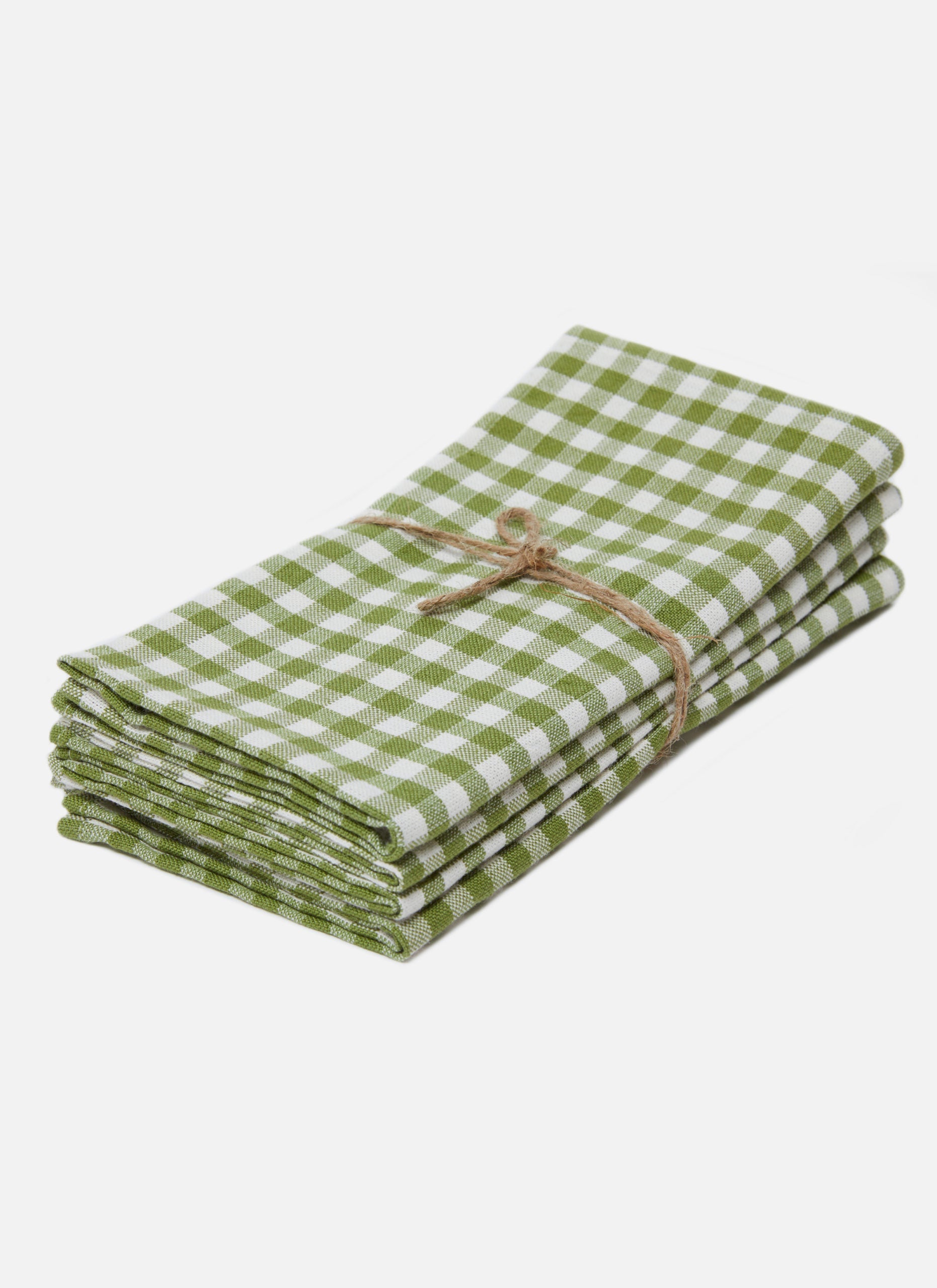 MINI GINGHAM - Olive Napkins