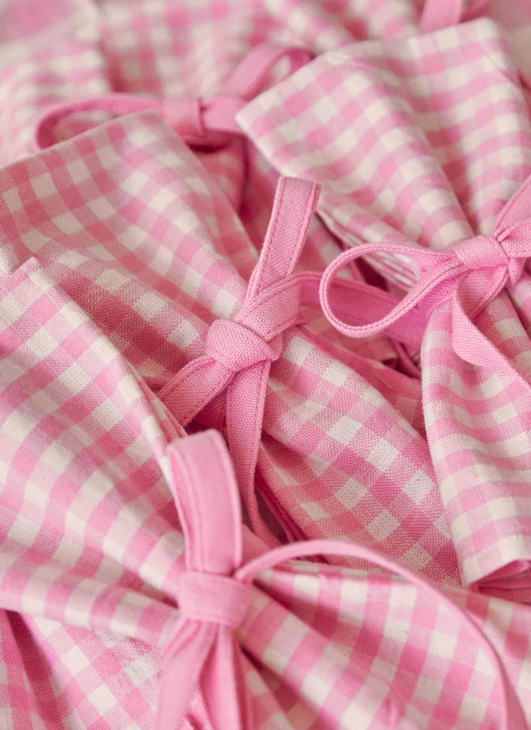 MINI GINGHAM - Peony Napkins