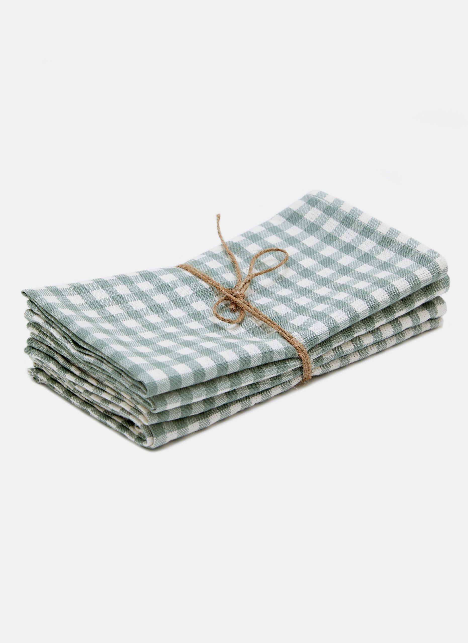 MINI GINGHAM - Sage Napkins