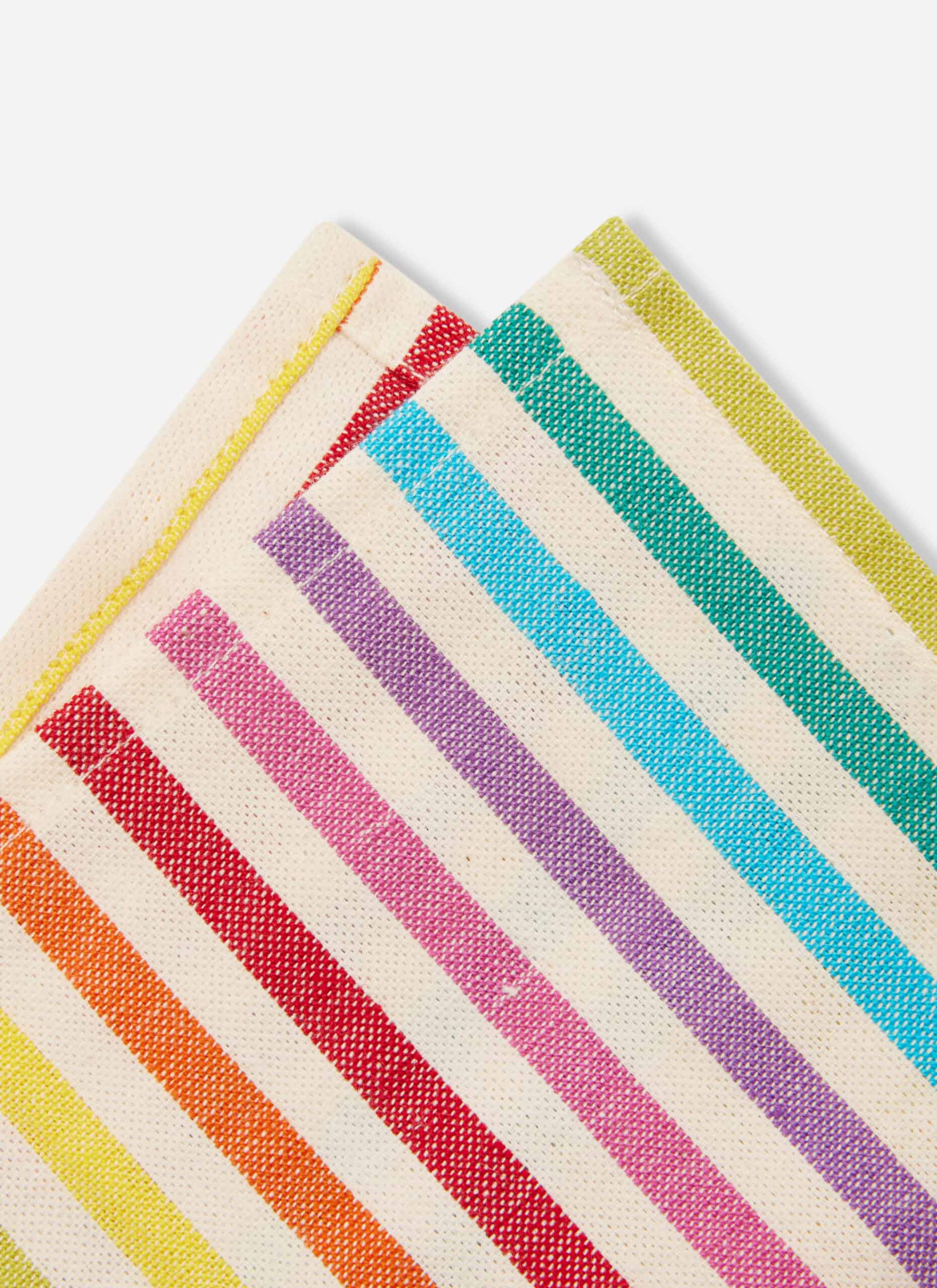 MULTI STRIPE - Rainbow Kid Napkins