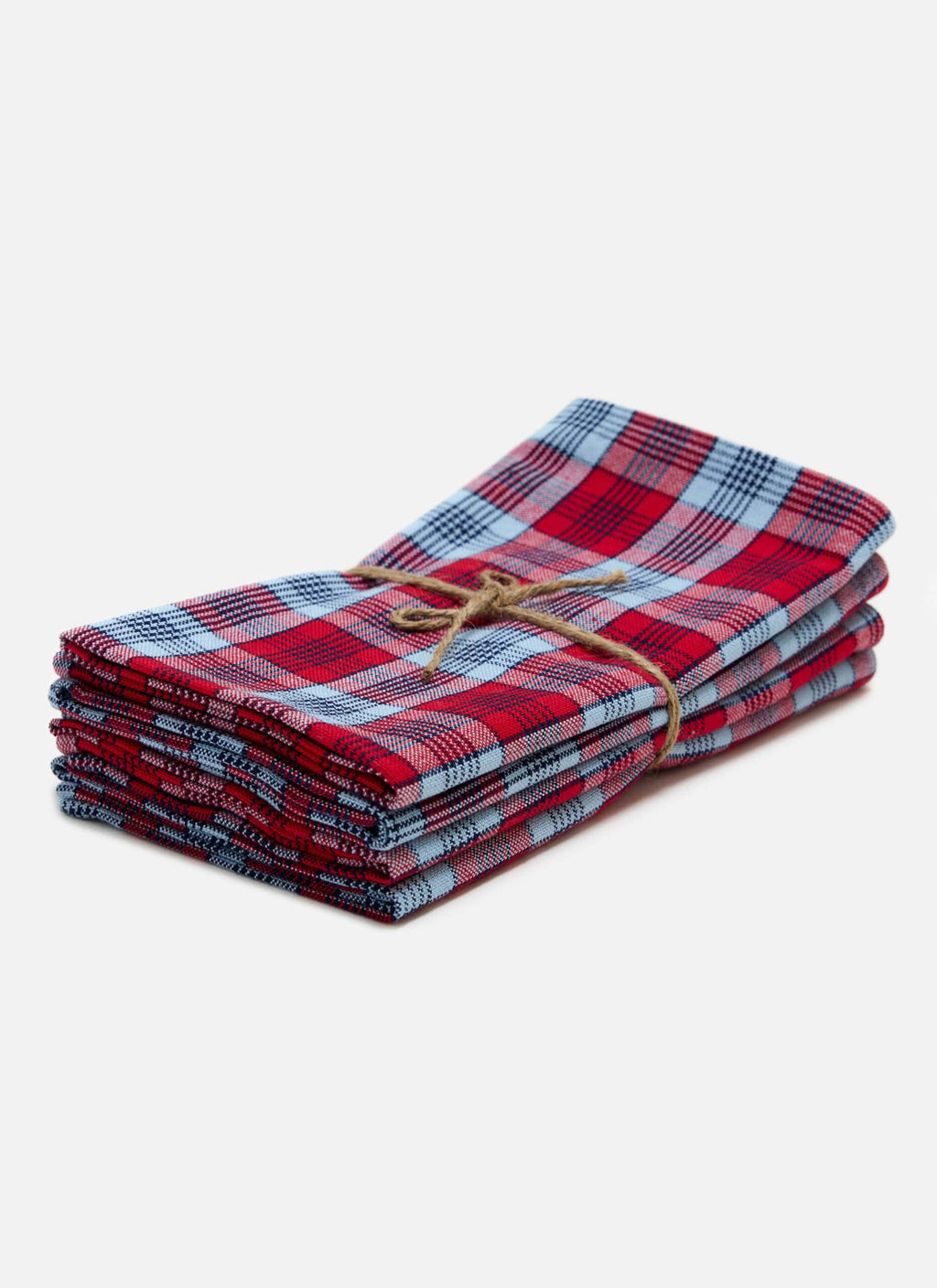NANTUCKET PLAID - Red Napkins