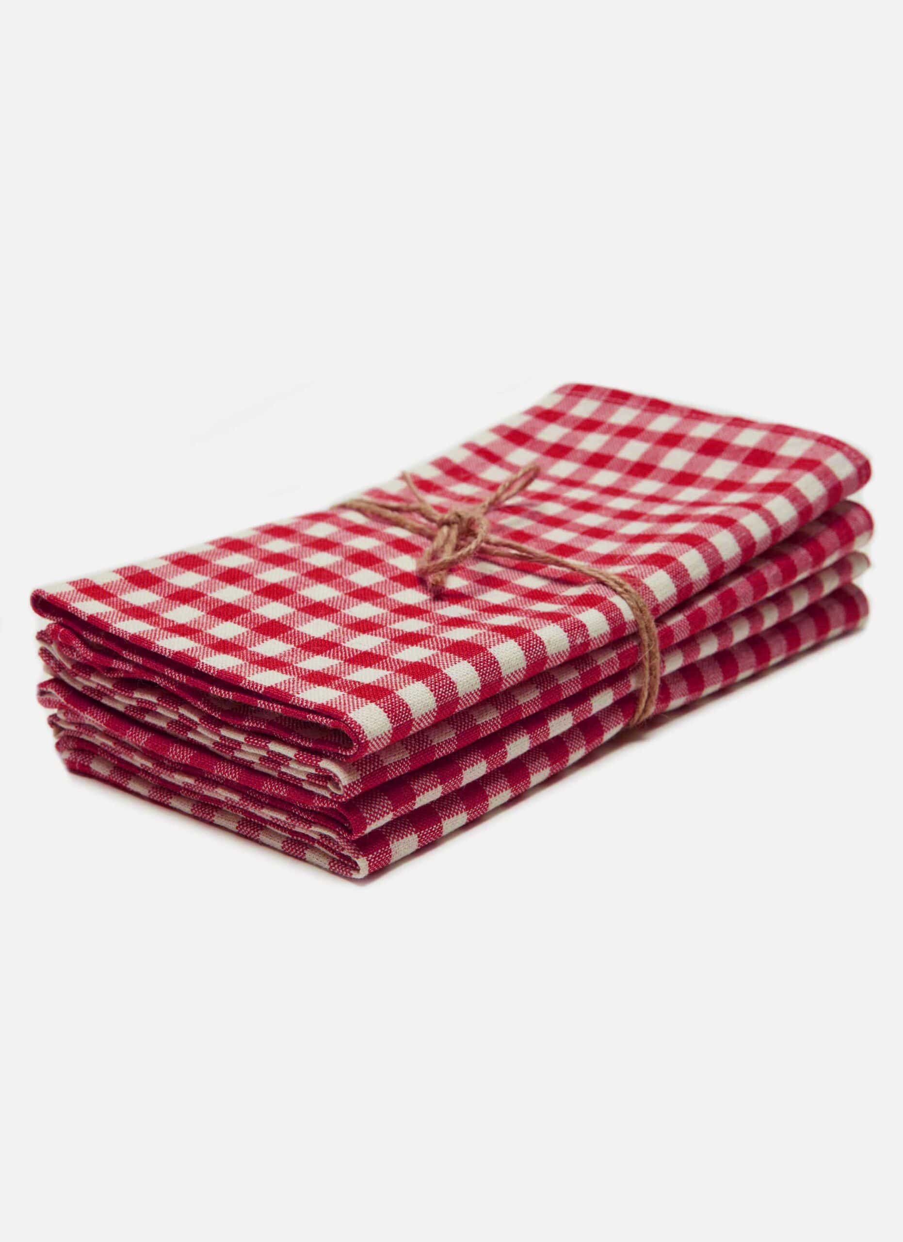 MINI GINGHAM - Red Napkins