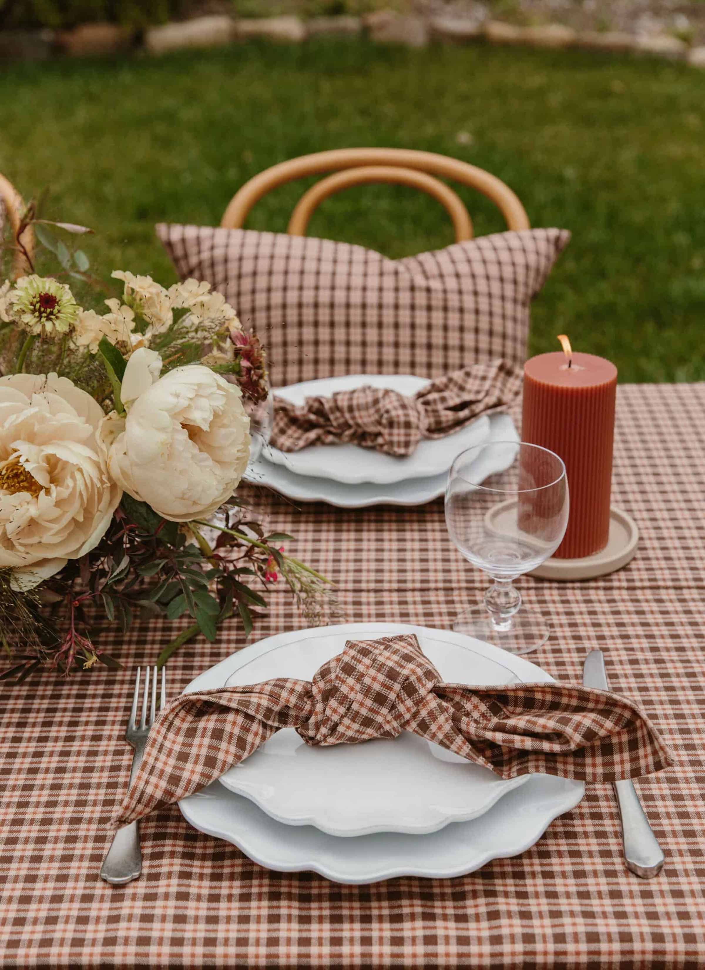 HUDSON PLAID - Sienna Tablecloth