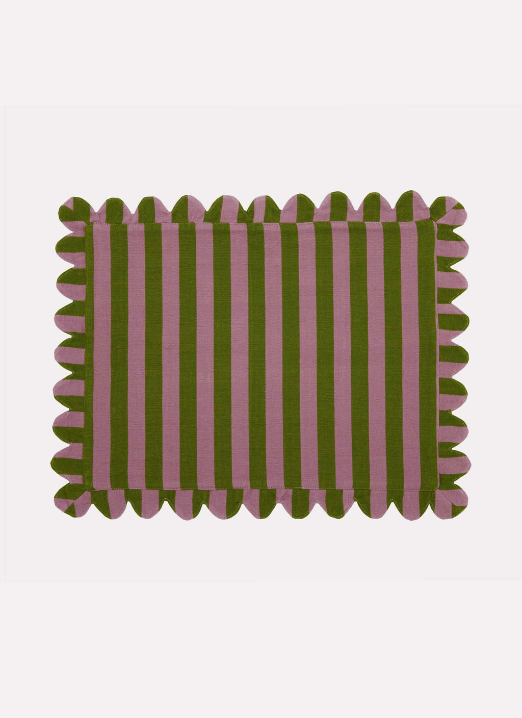 HTH x Domino MEDIUM STRIPE - Lilac & Moss Placemat