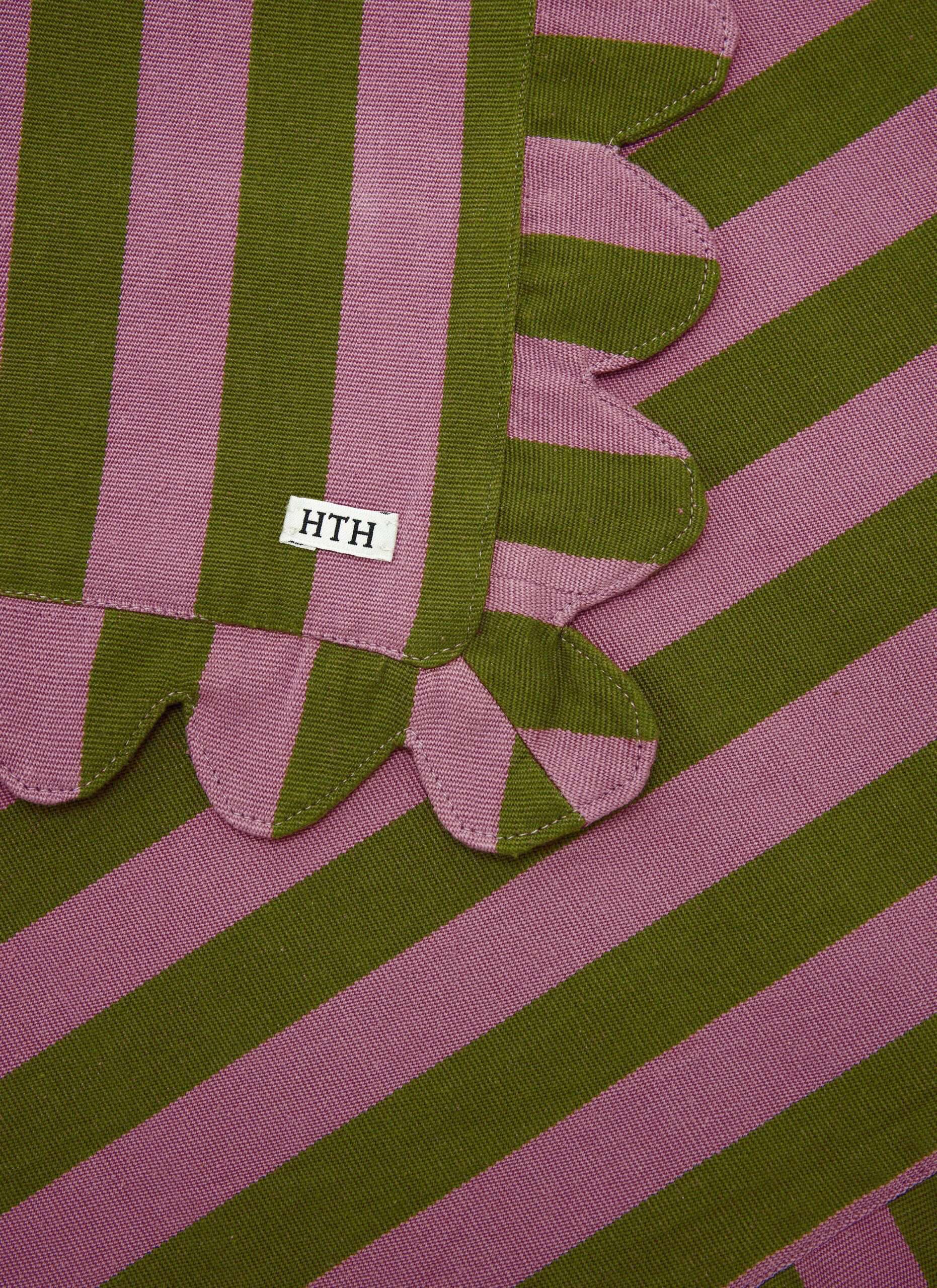 HTH x Domino MEDIUM STRIPE - Lilac & Moss Placemat