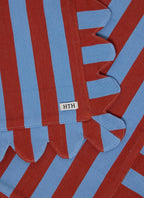 HTH x Domino MEDIUM STRIPE -  Tomato & Blue Placemat