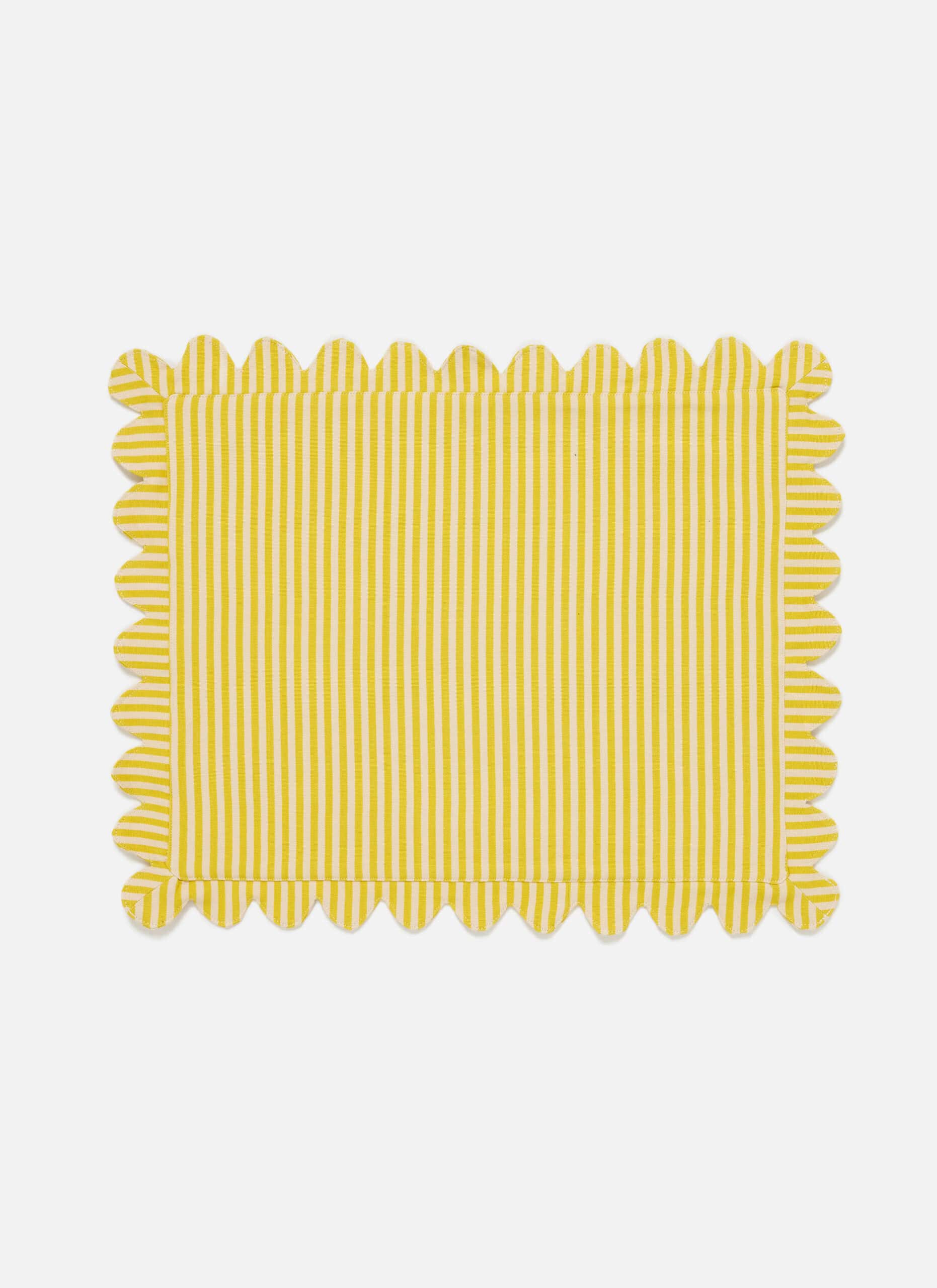 HTH x Domino MINI STRIPE -  Lemon & Sand Placemat