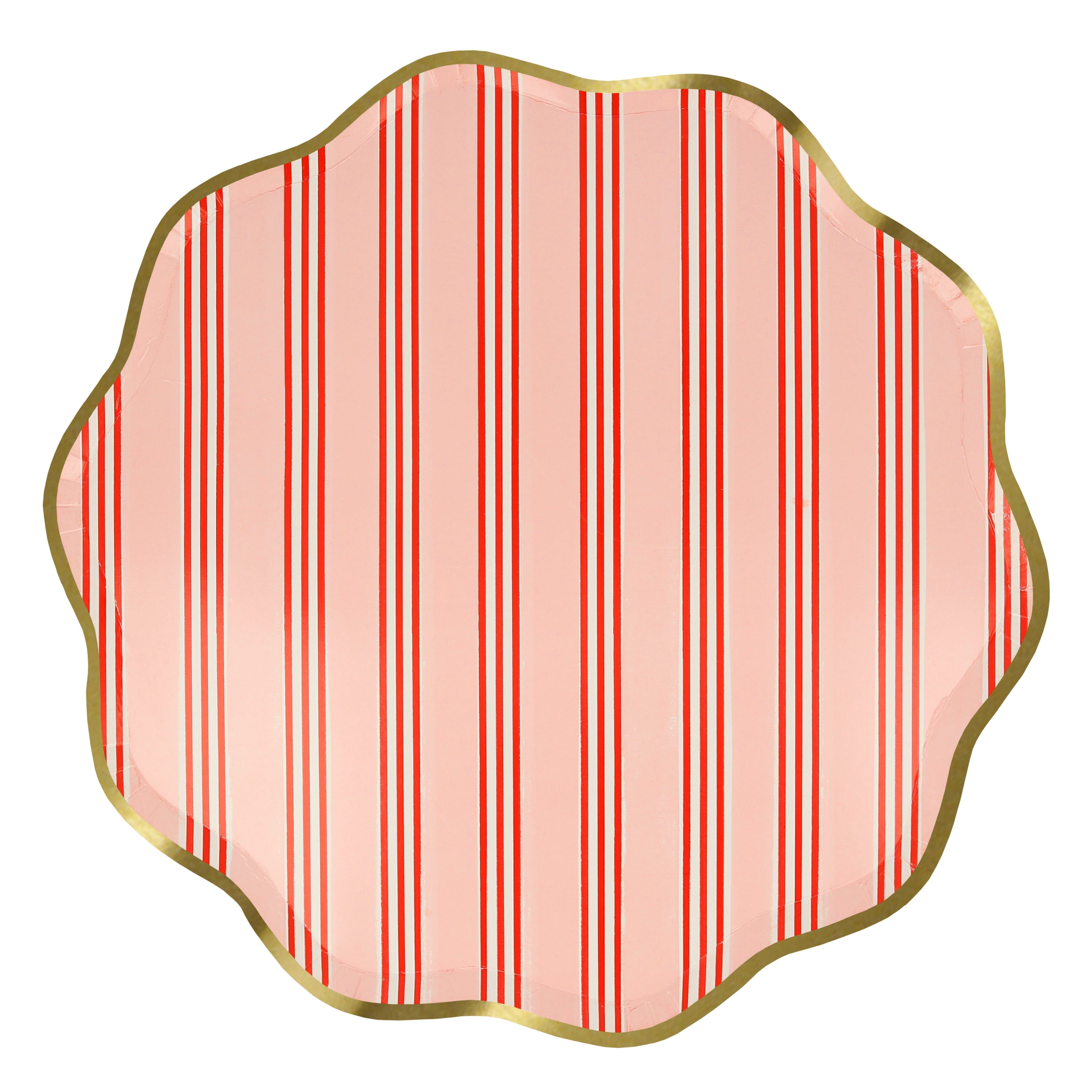 Festive Stripe Dinner Plates (x8)