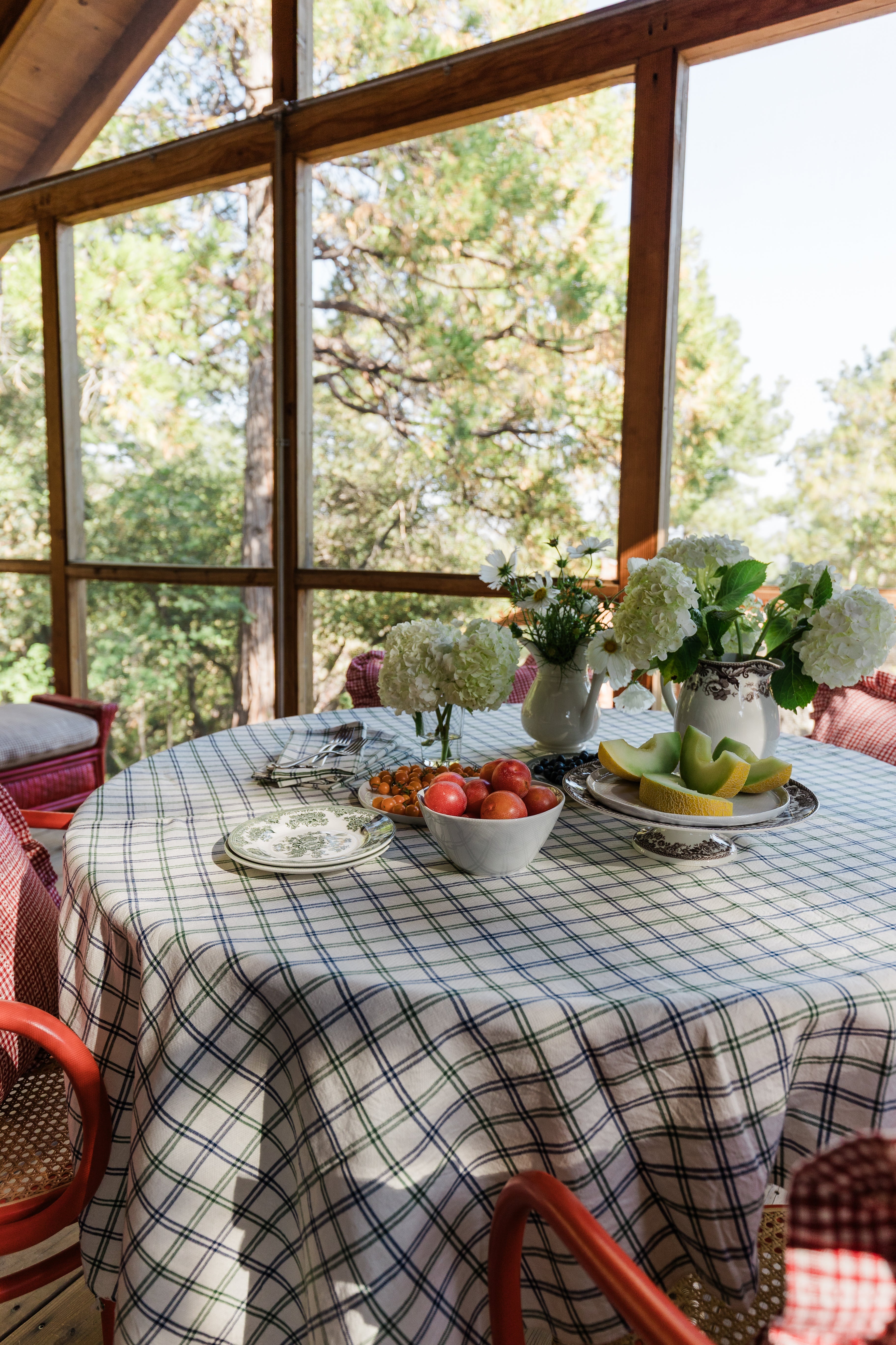 MAYFAIR PLAID - Hunter Tablecloth