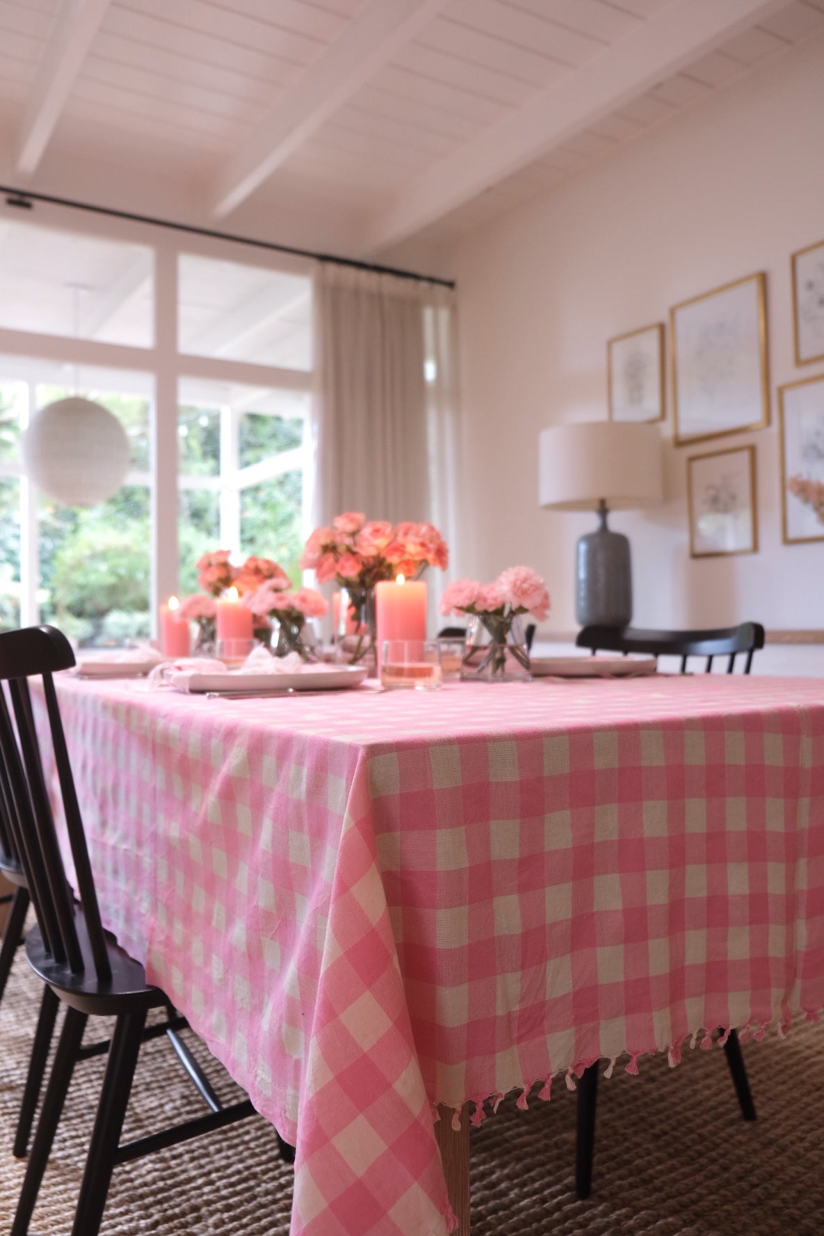 GINGHAM - Peony Tablecloth