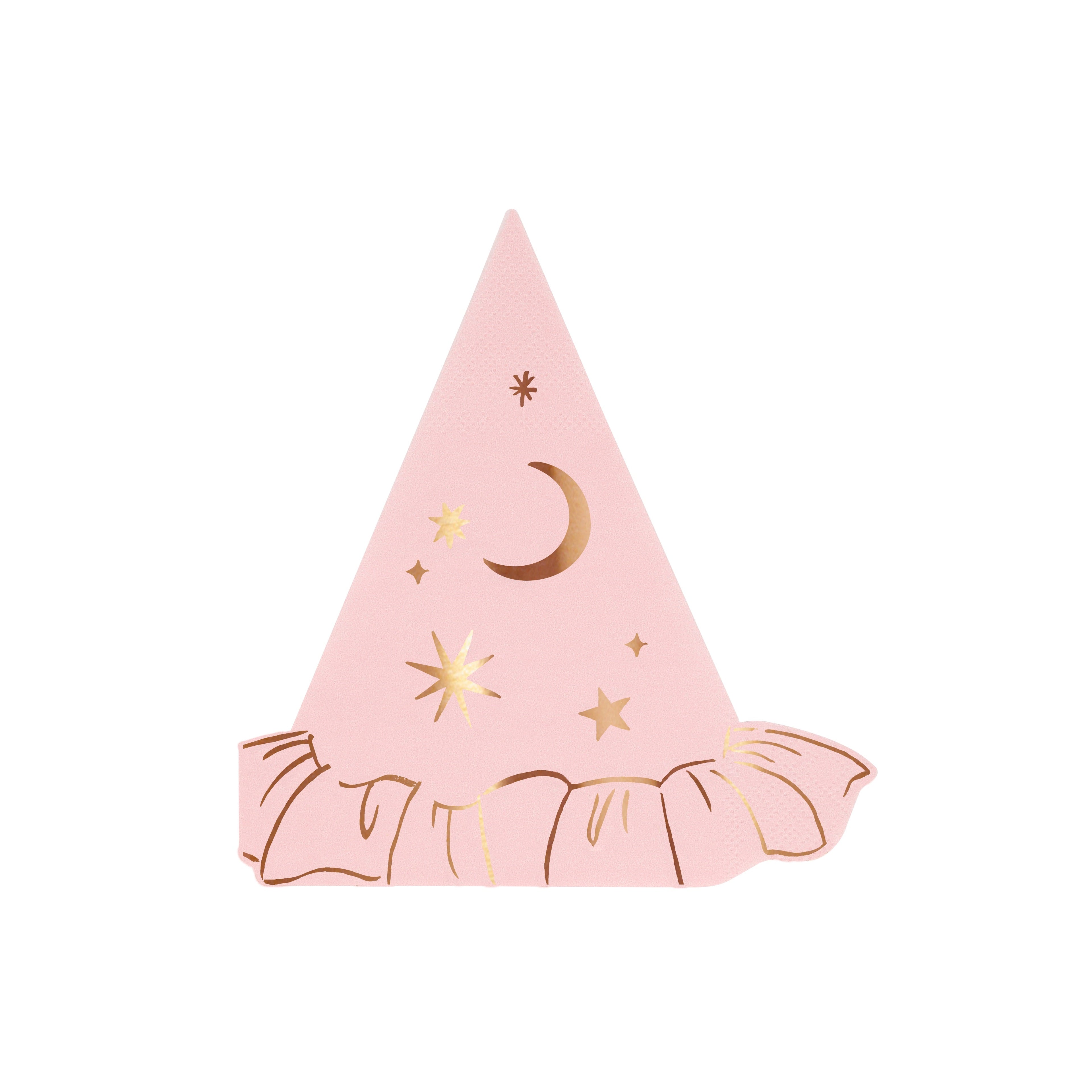 Pink Witch Hat Napkins (x16)