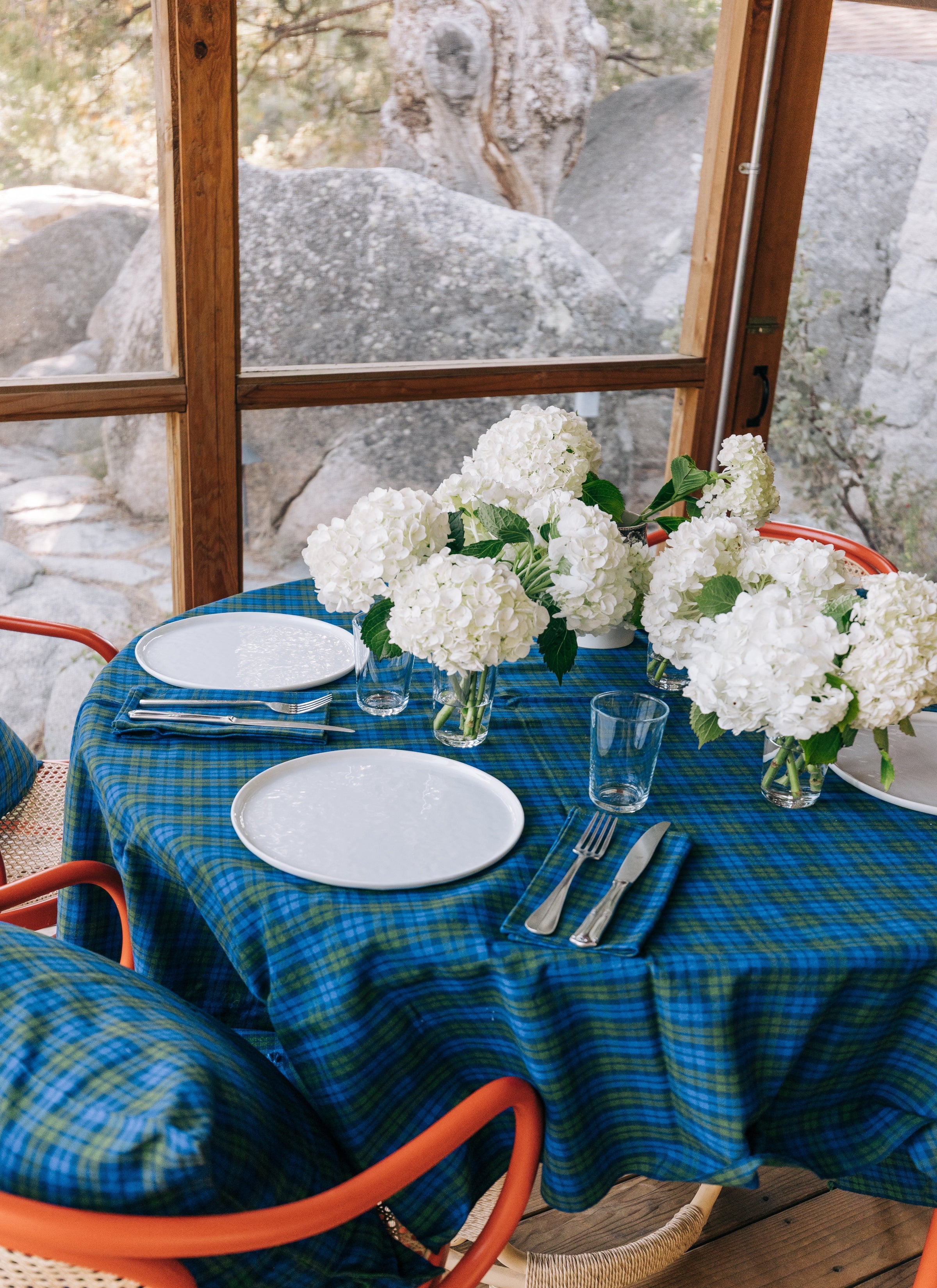 PORTLAND PLAID - Multicolor Tablecloth