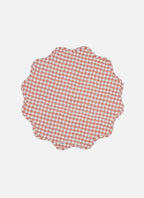 MINI GINGHAM -  Rosa Quilted Scallop Edge Placemat