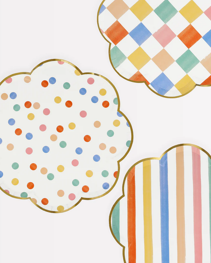 Colorful Pattern Dinner Plates