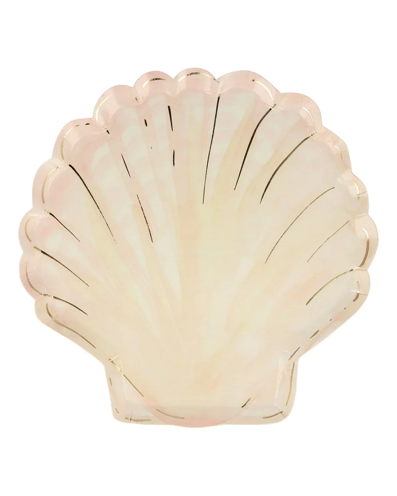 Watercolor Clam Shell Plates