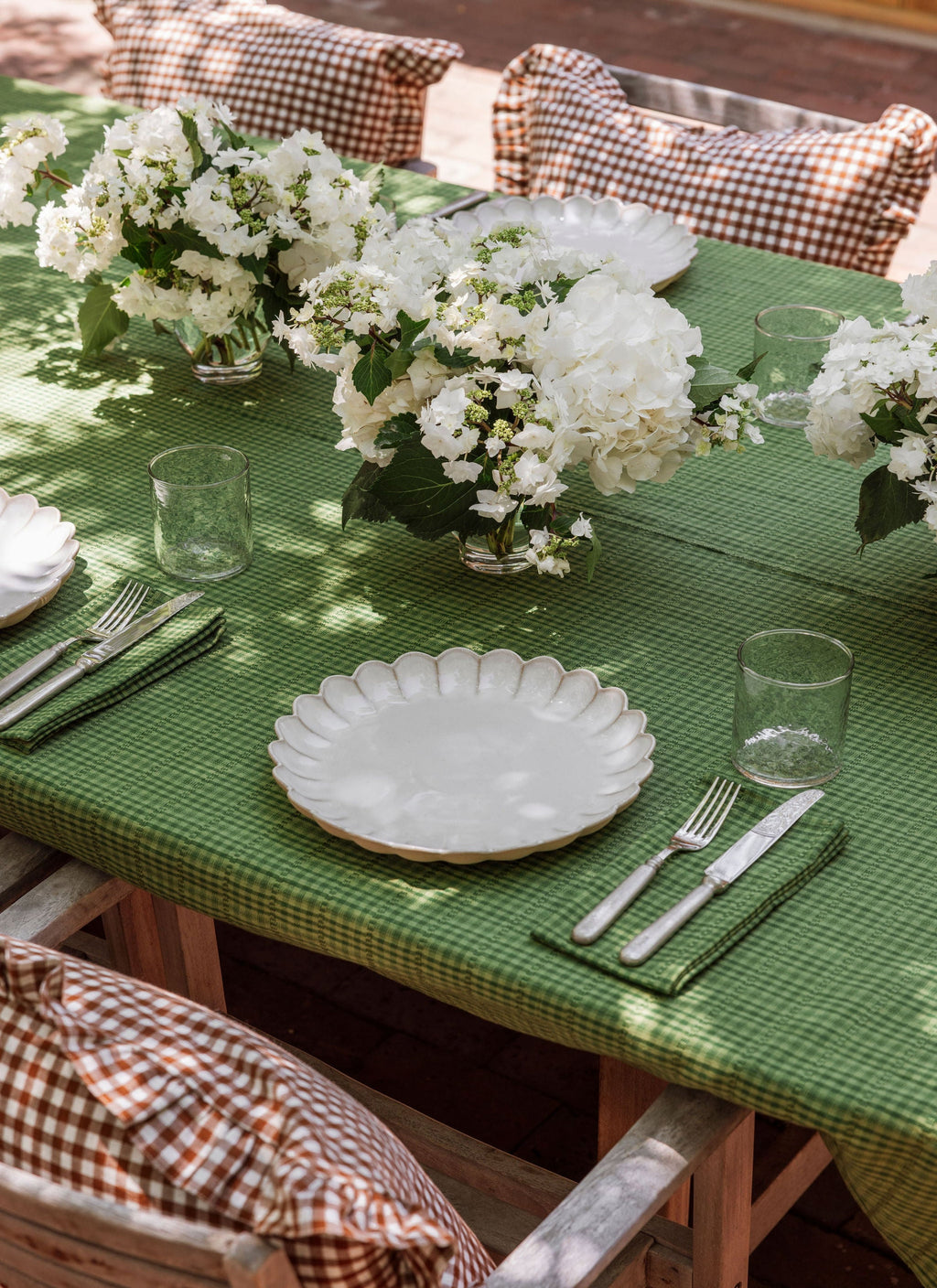 SOHO - Two Toned Evergreen Tablecloth
