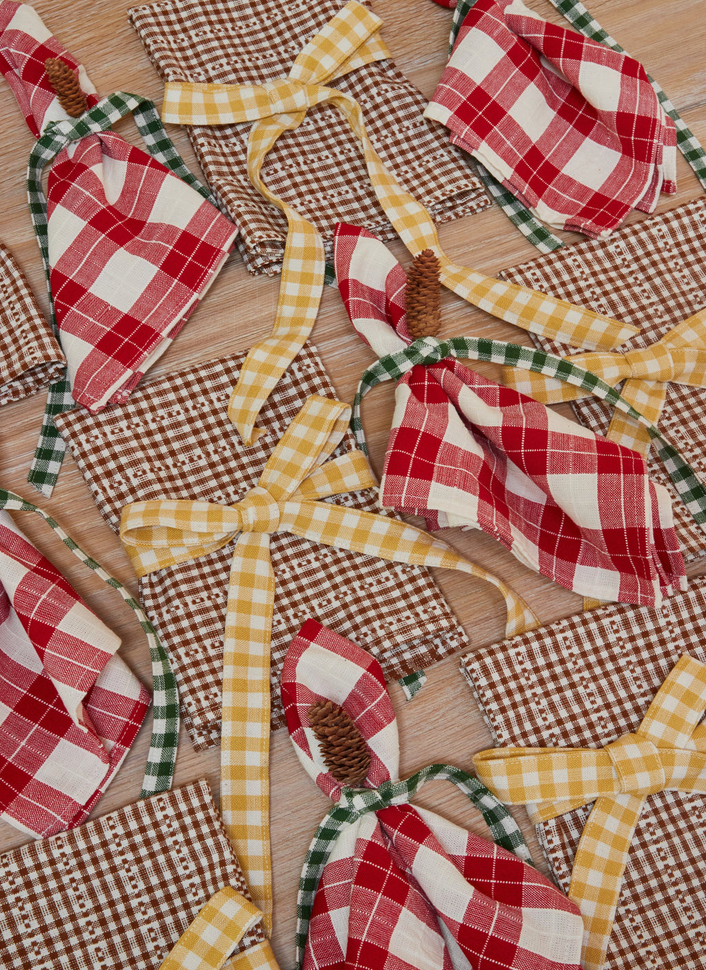 ANNABELLE PLAID - Red Napkins