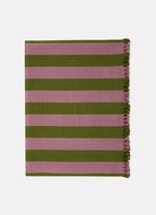 HTH x Domino WIDE STRIPE - Lilac & Moss Tablecloth