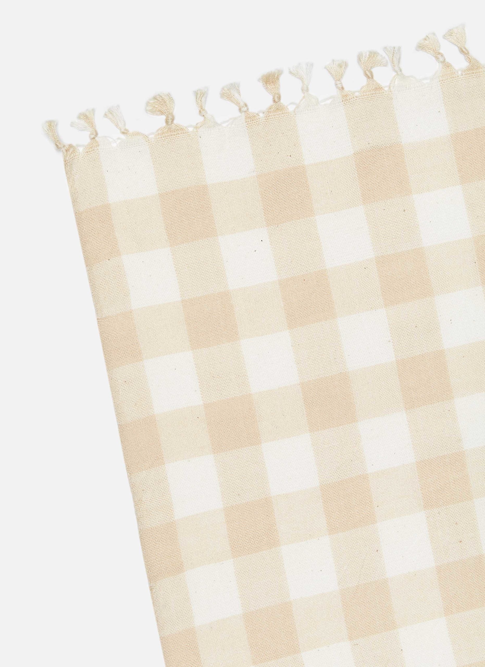 GINGHAM - Cream Tablecloth