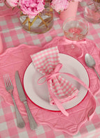 MINI GINGHAM - Peony Napkins
