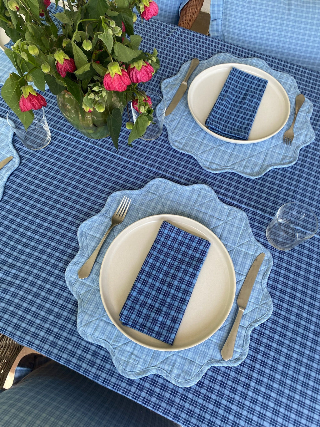 KATHERINE PLAID - Midnight Napkins