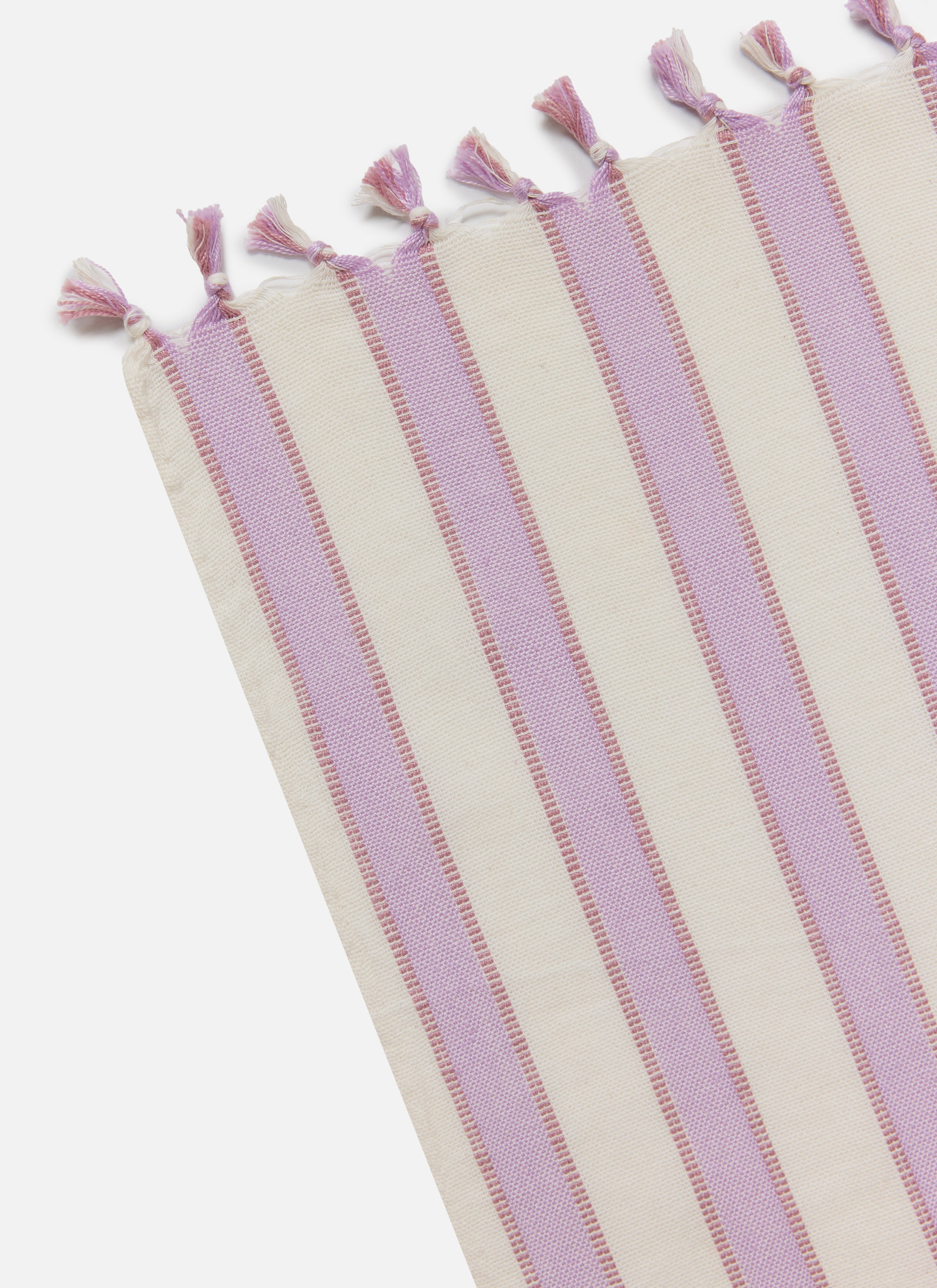 LILAC & CREAM - Stripe Tablecloth