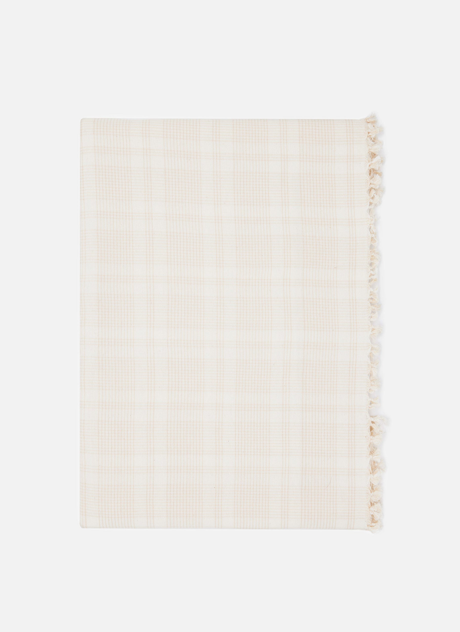 MARIANNE PLAID - Cream Tablecloth