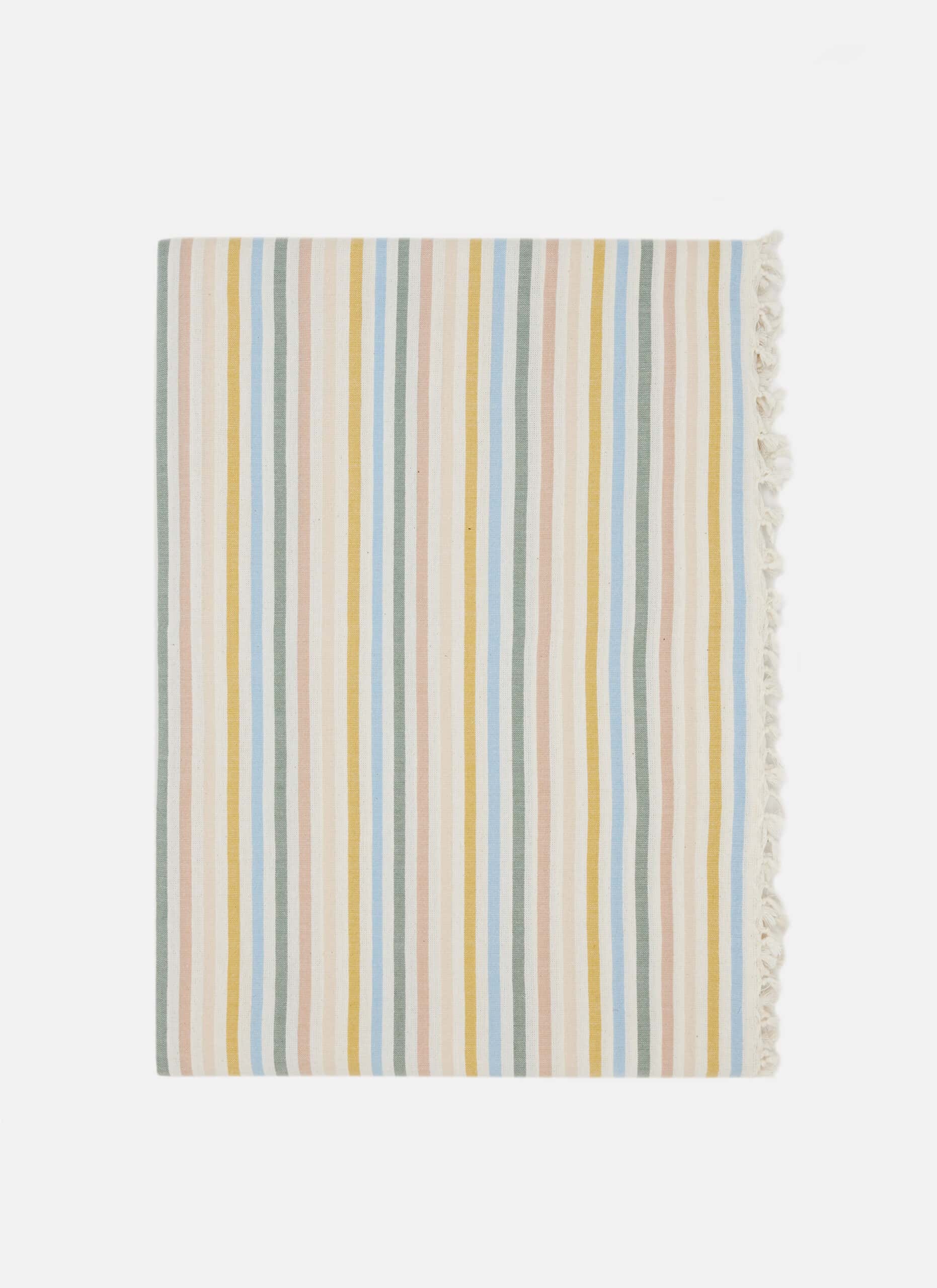 MULTI STRIPE - Spring Pastel Tablecloth