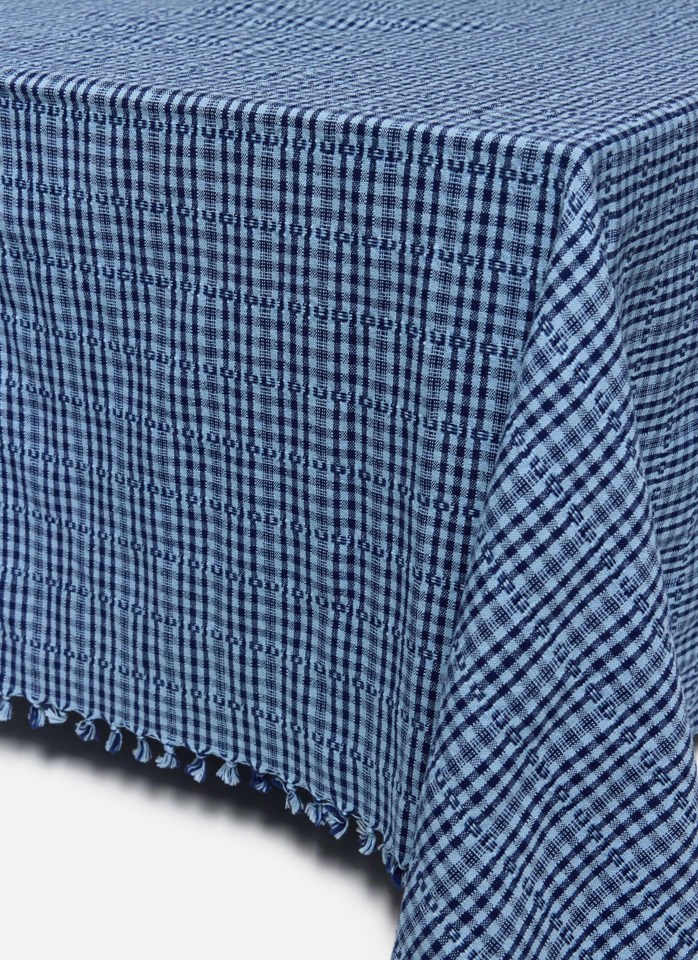 SOHO - Two Toned Indigo Tablecloth