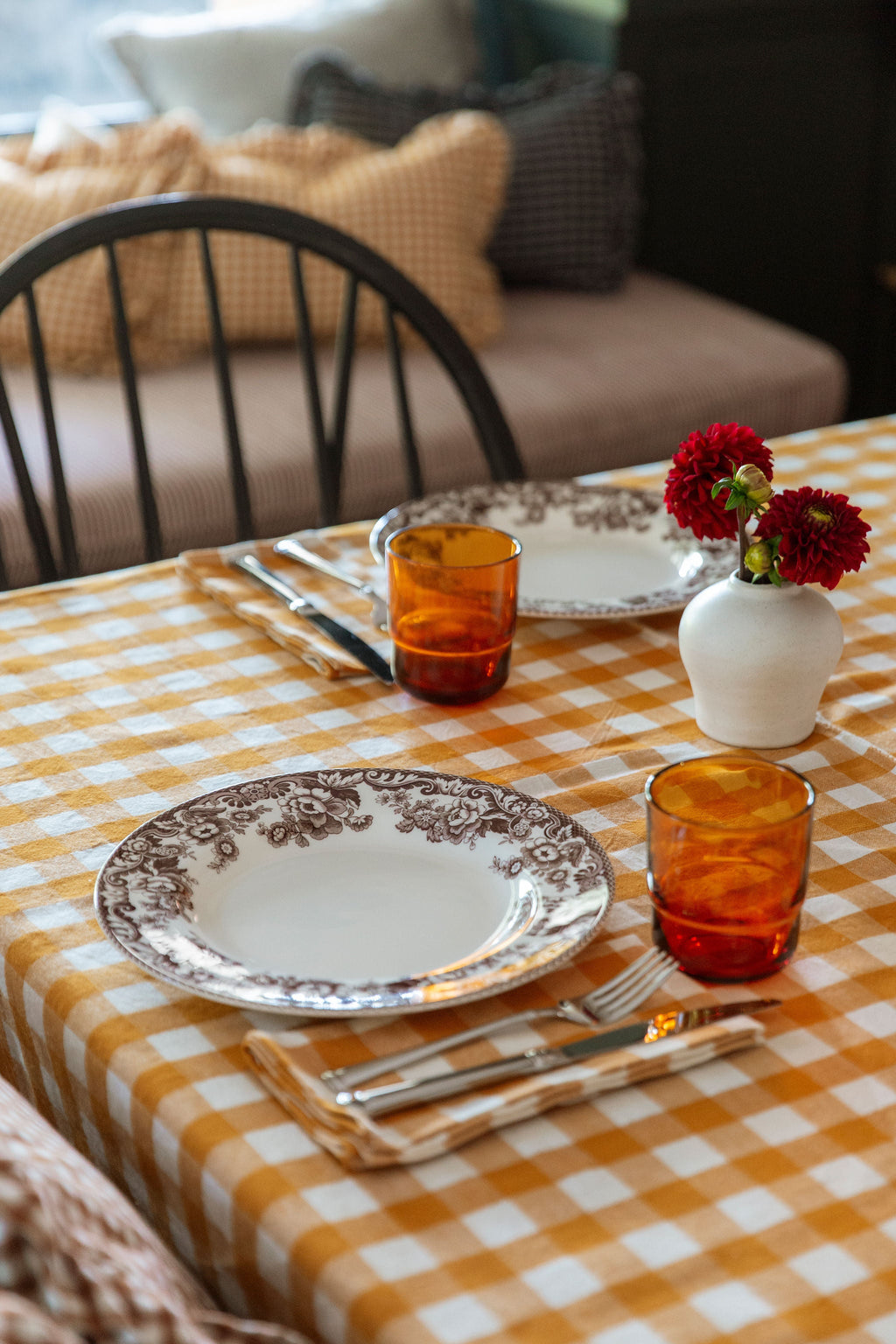 GINGHAM - Goldenrod Tablecloth