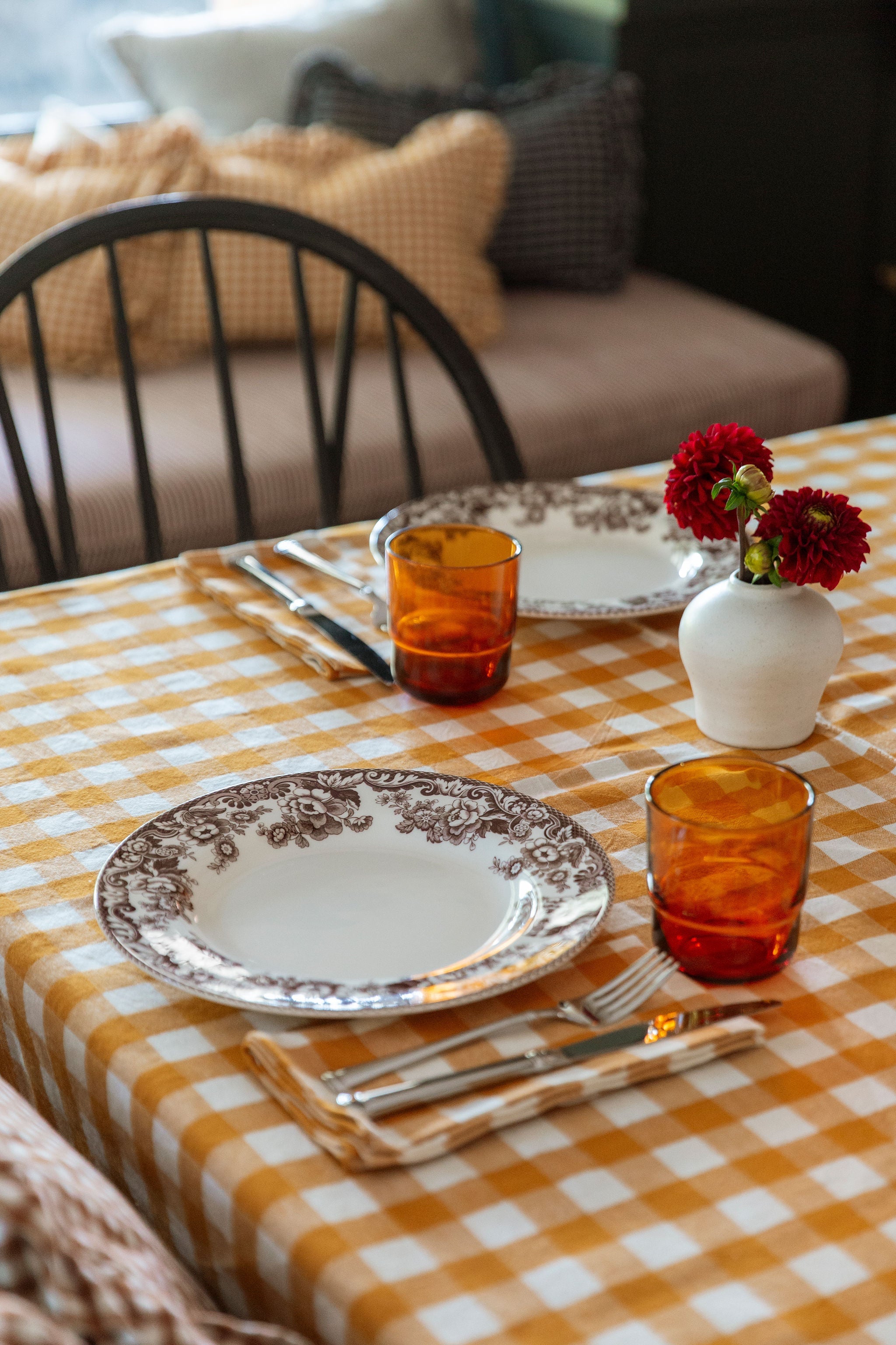 GINGHAM - Goldenrod Tablecloth