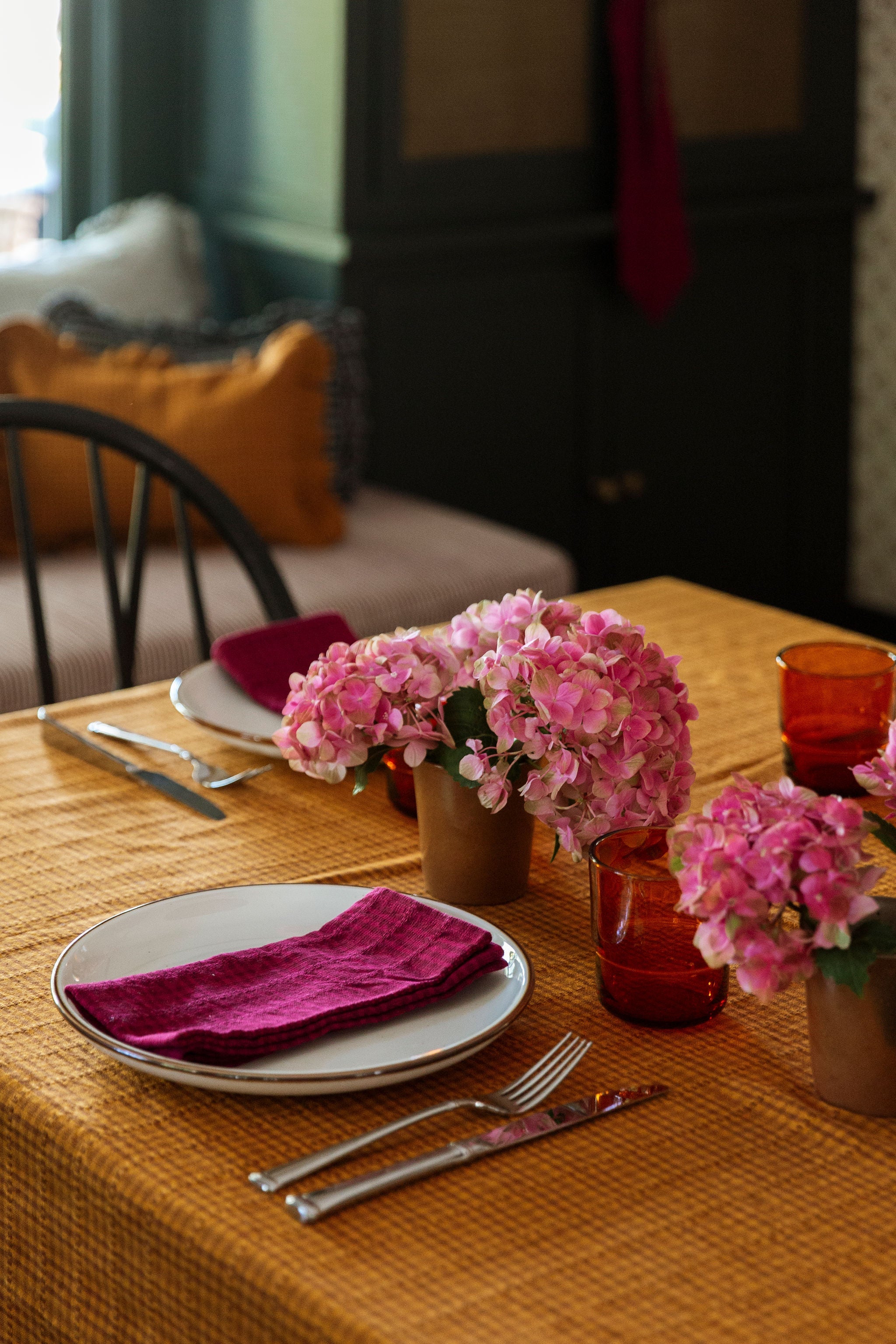 SOHO - Two Toned Amber Tablecloth
