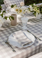 GINGHAM - Dove Napkins