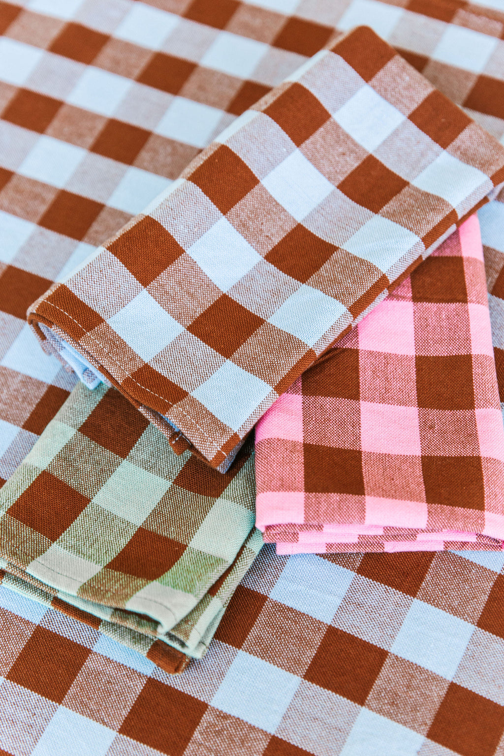 CANDY GINGHAM - Pink Napkins