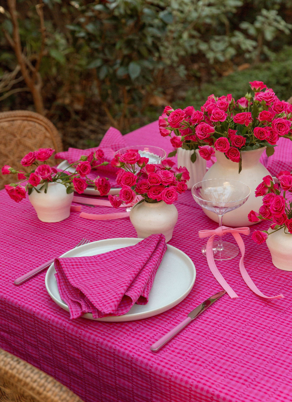 SOHO - Two Toned Fuchsia Tablecloth