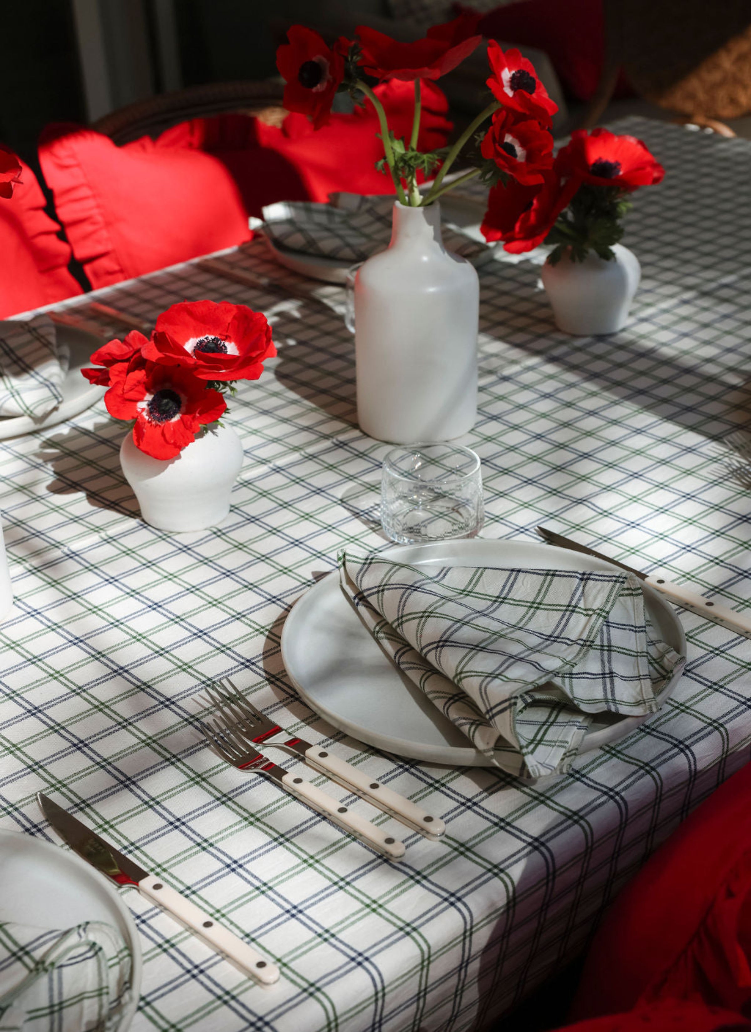 MAYFAIR PLAID - Hunter Tablecloth